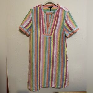 J. Crew Multicolor Striped Dress